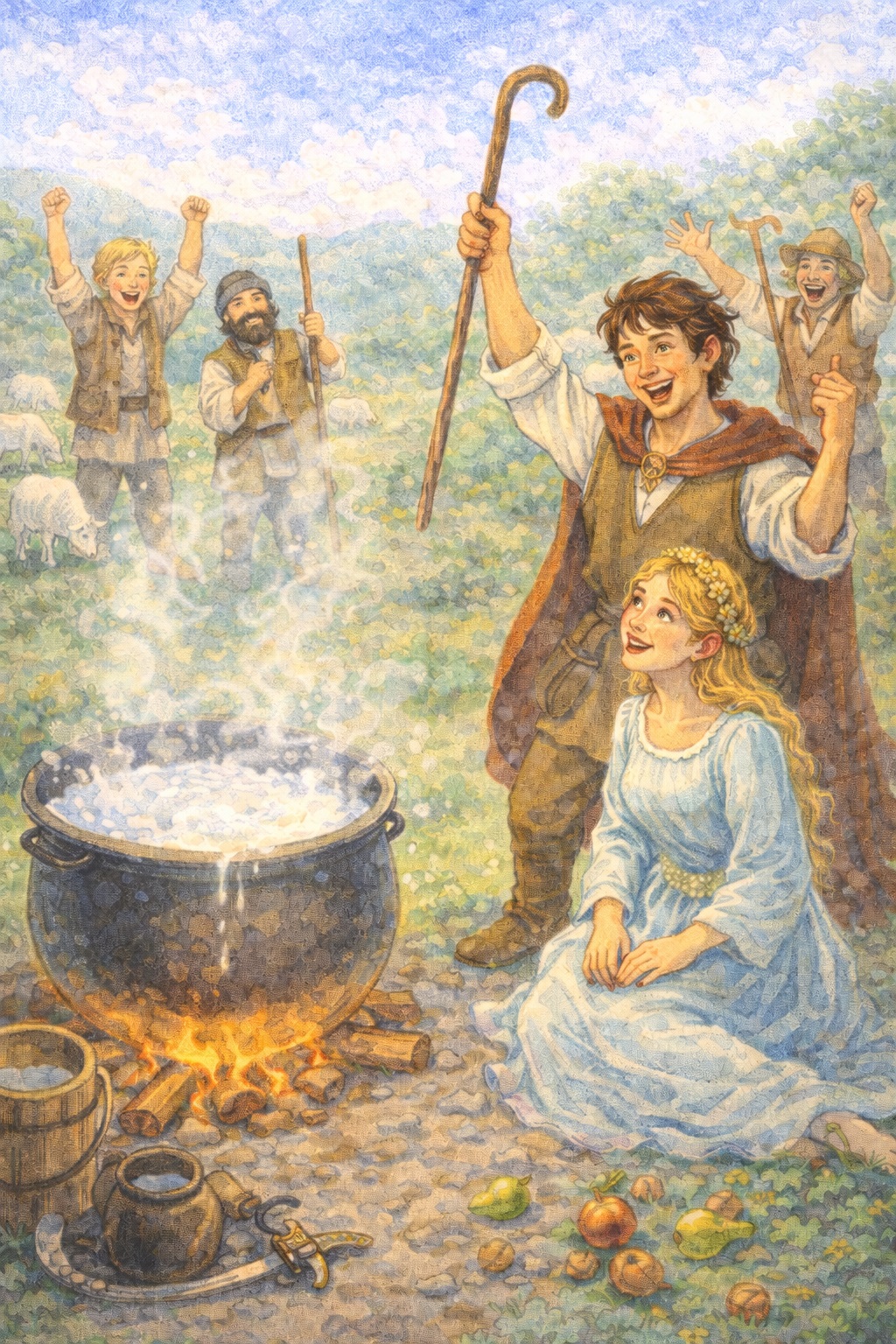 Pici ramură din nuc